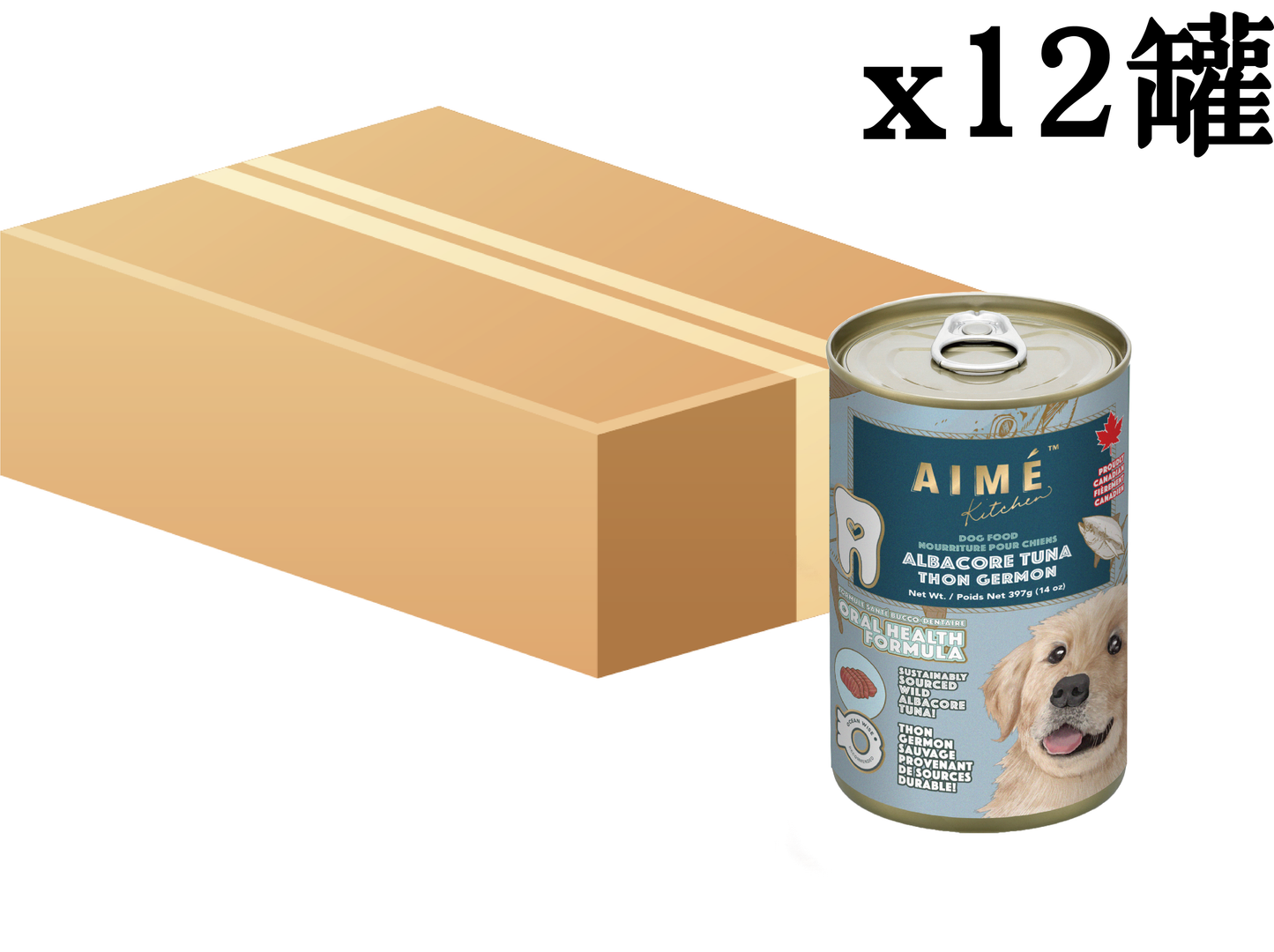 長鰭吞拿魚 397g x 12 -犬用