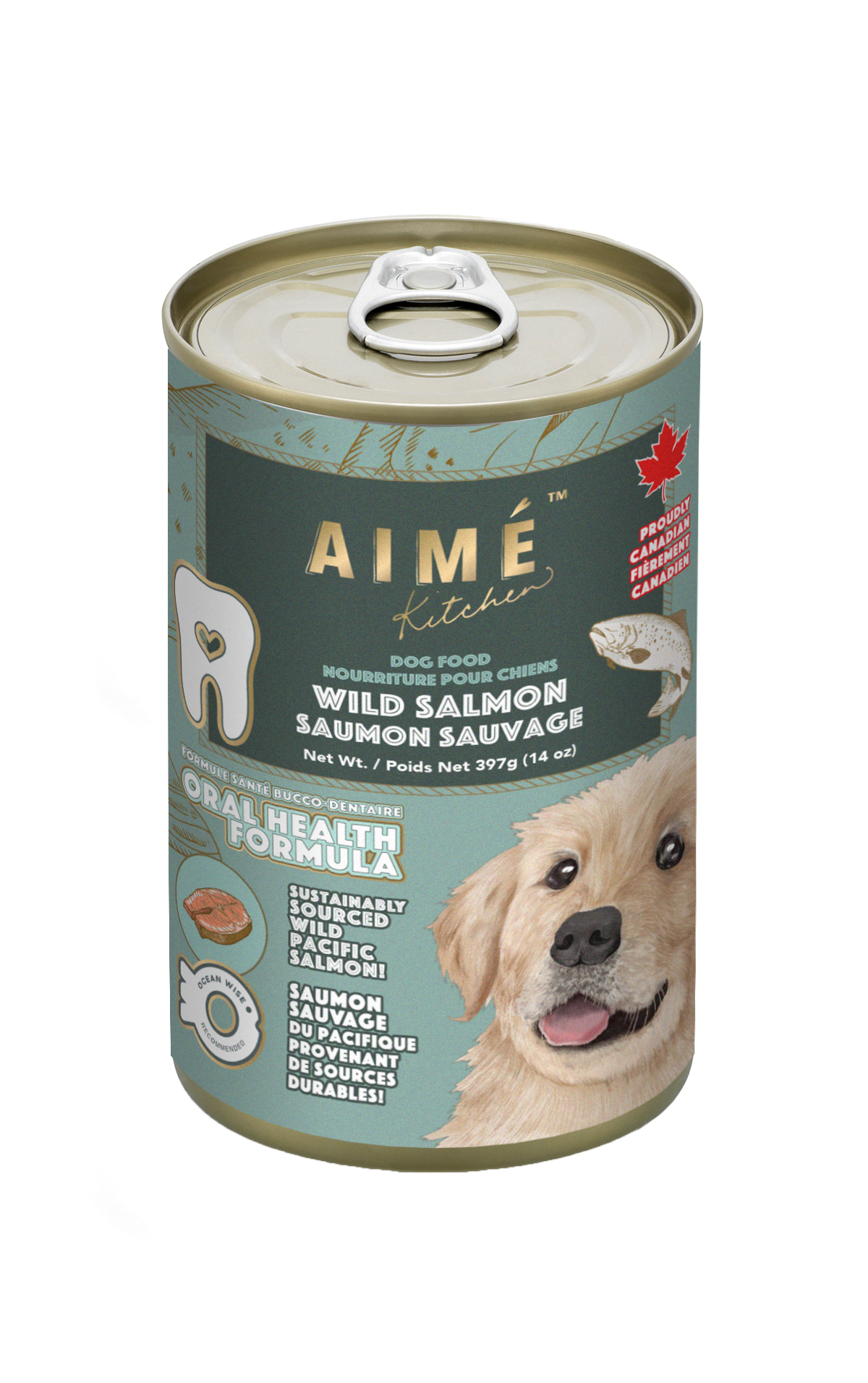 野生三文魚 397g 犬用