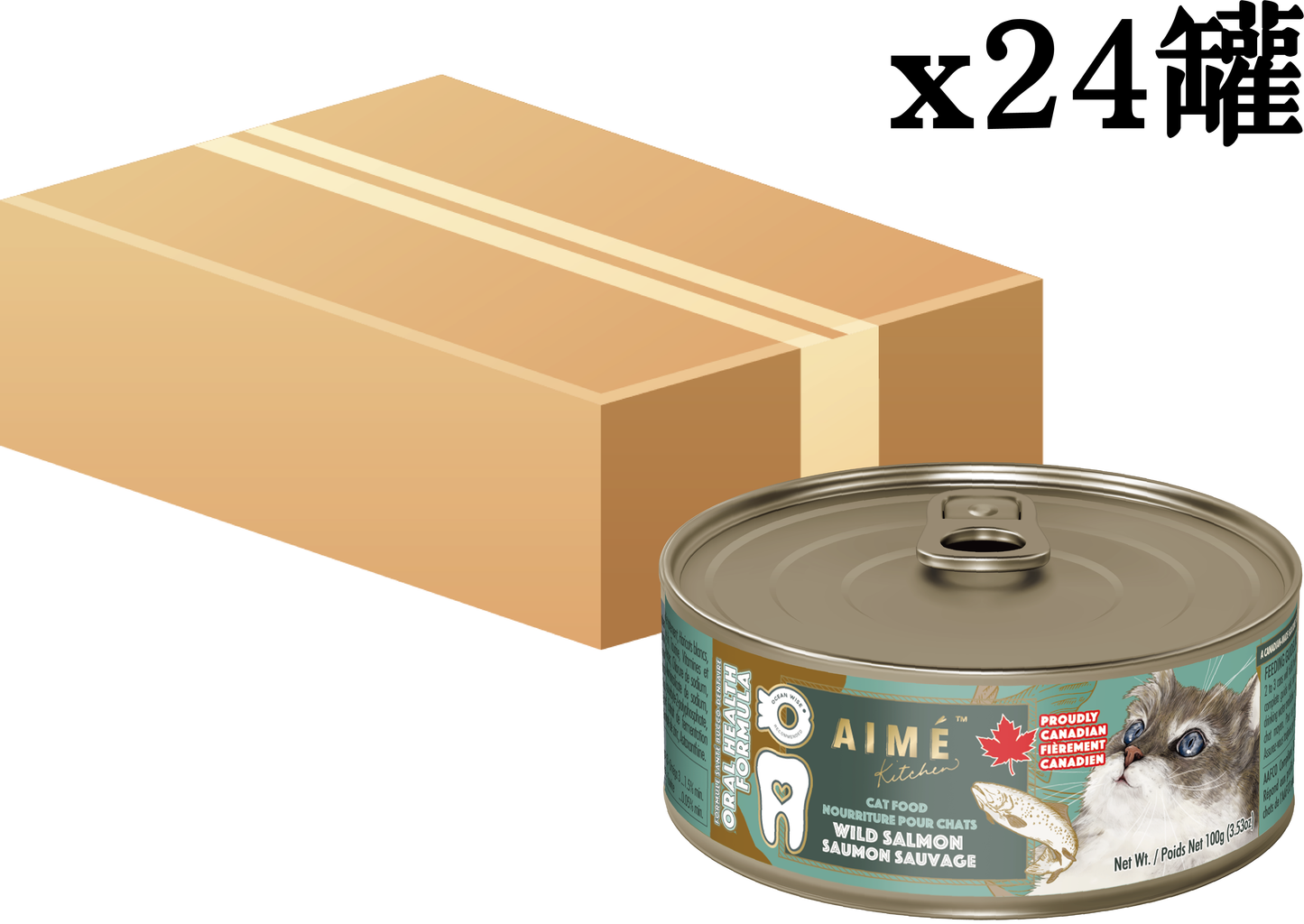 野生三文魚 100g x 24 貓用