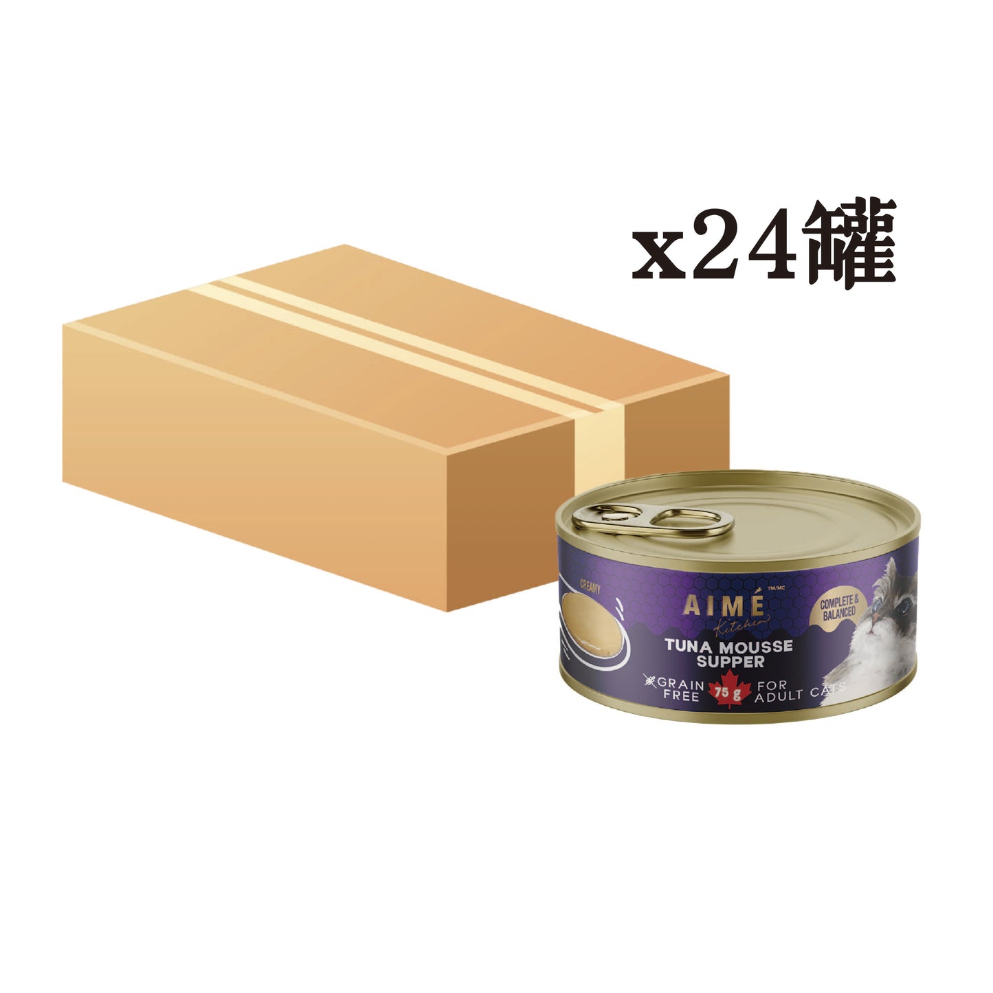 香滑吞拿魚慕絲 75g x 24